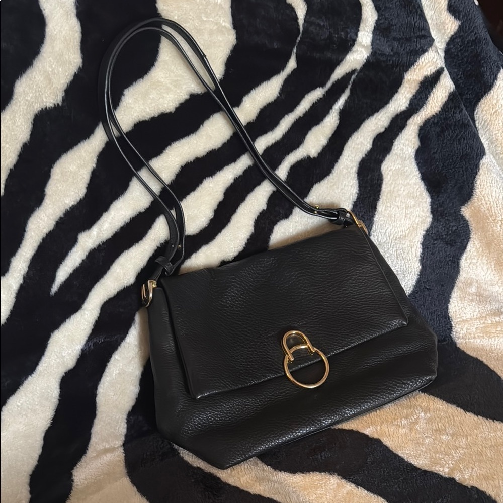 Vince Camino Black Leather Shoulder or Crossover Bag